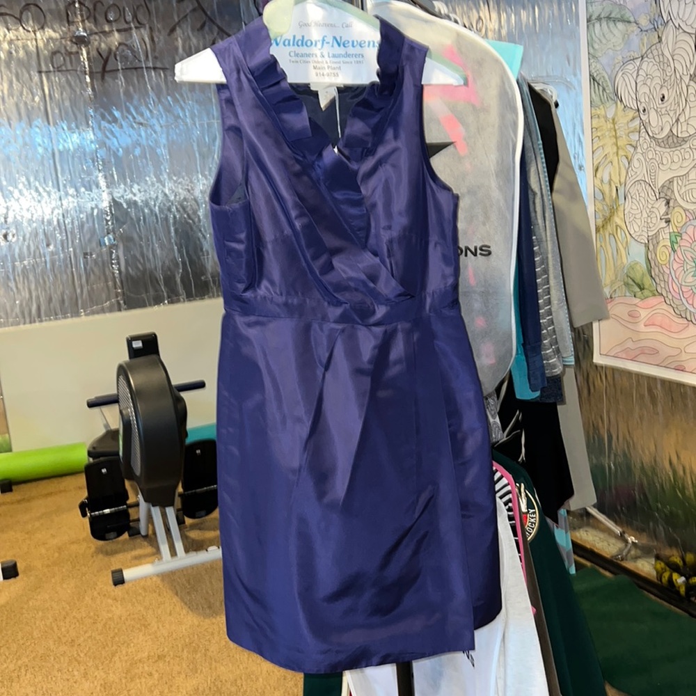 JCrew wedding series dress in navy size 6 petite.